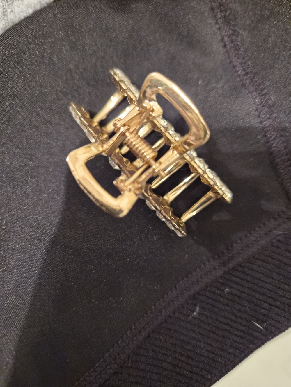 Gold-Tone Metal Hair Claw Clip Accessories